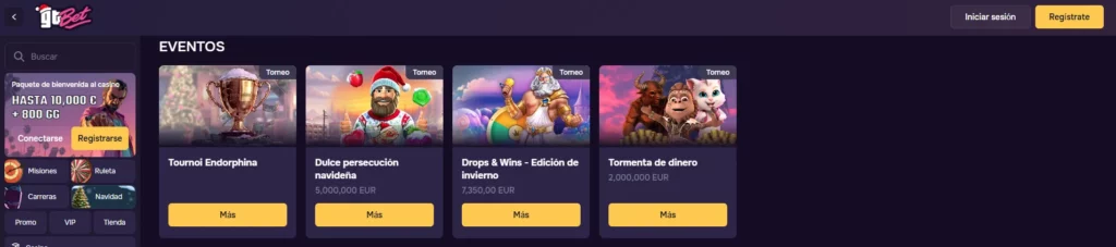 GTbet Casino Torneos