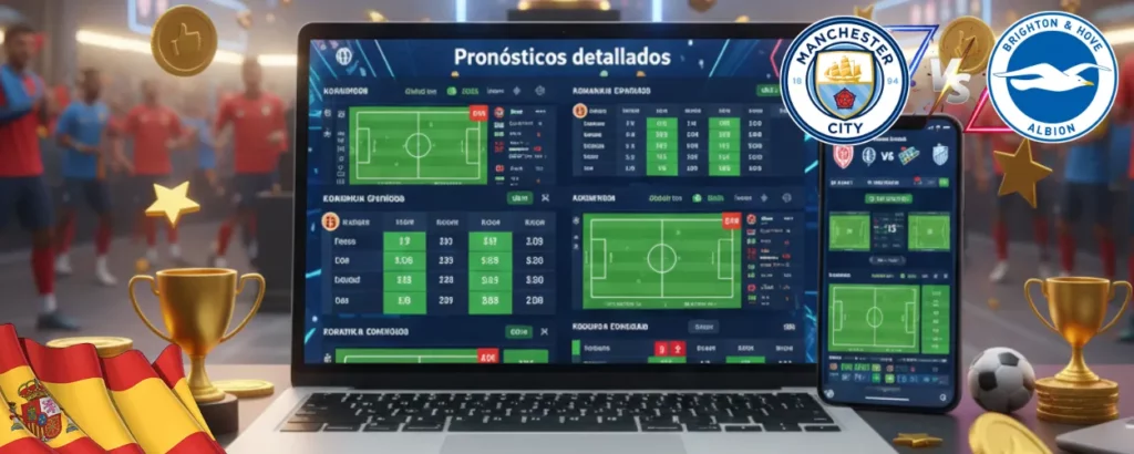 pronóstico del partido Manchester City Brighton