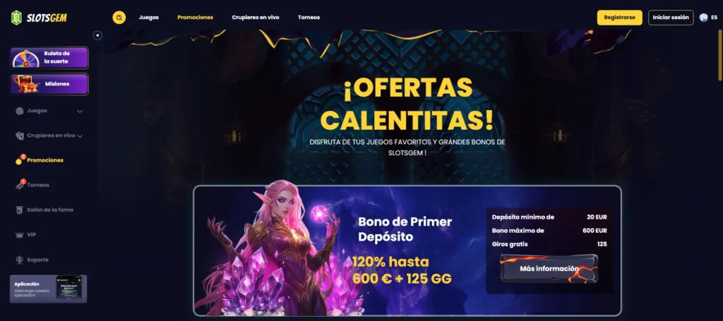 SlotsGem Bonos de Casino