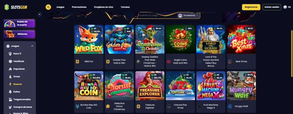 SlotsGem Nuevos Juegos Casino