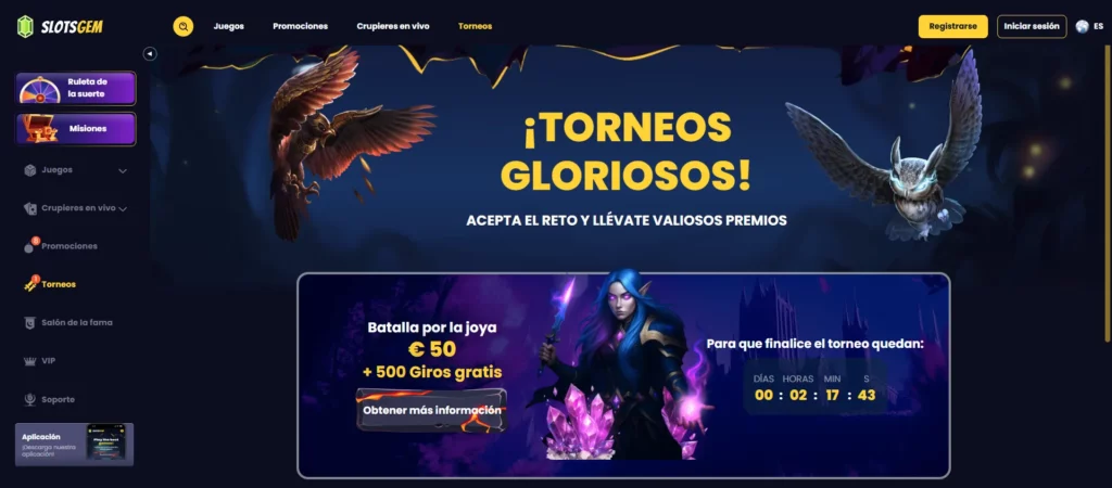 SlotsGem Casino Torneos