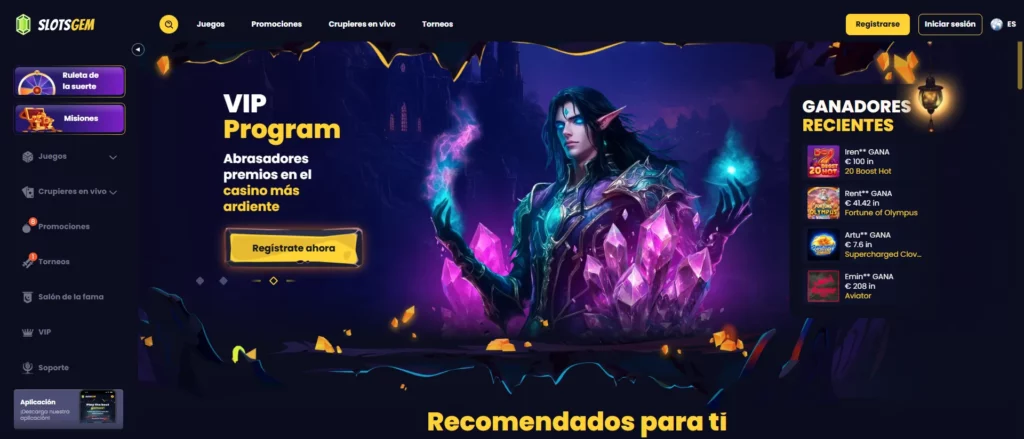 SlotsGem Programa de VIP