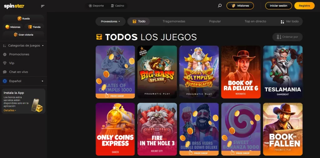 Spinstar Juegos casino tragamonedas