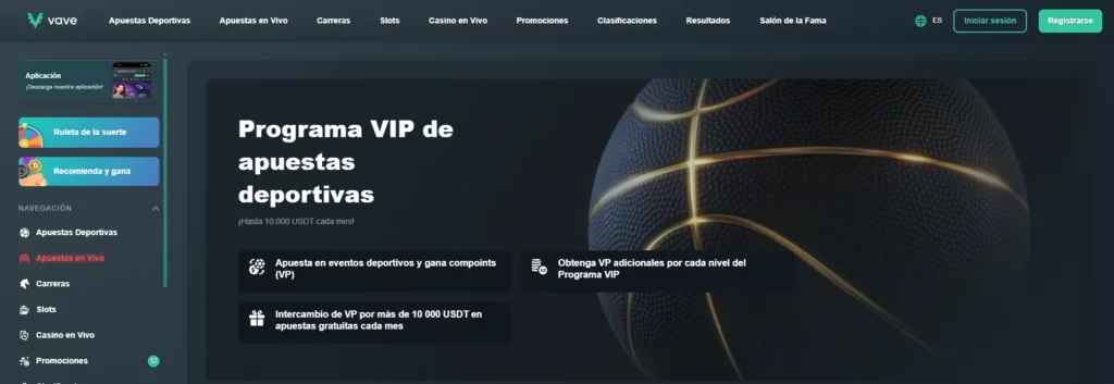 Vave Betting Programa VIP