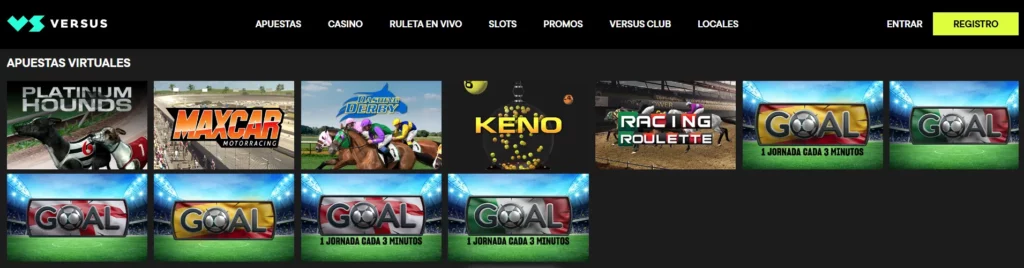 Versus Apuestas Deportes Virtuales