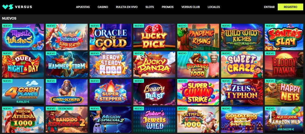 Versus Nuevos Juegos Casino