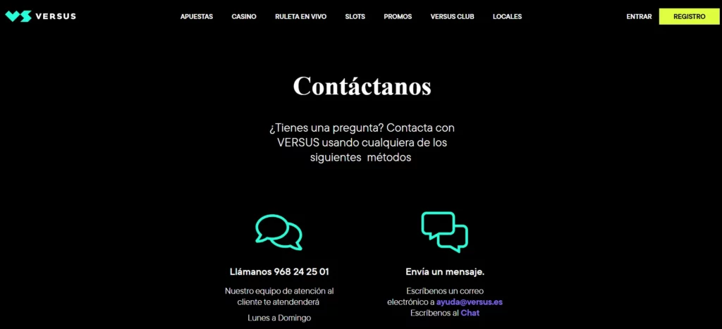 Versus Atención al Cliente