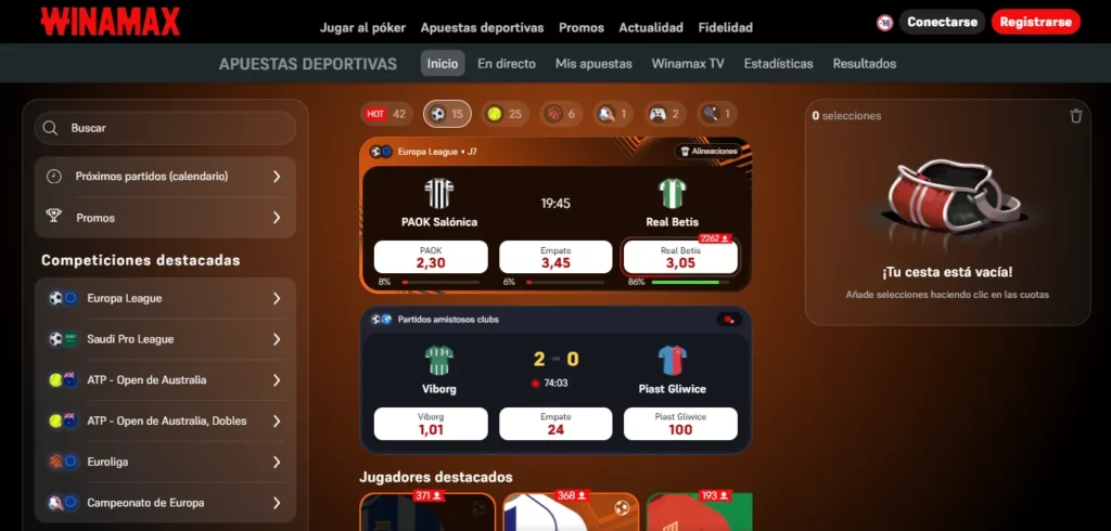 Winamax apuestas