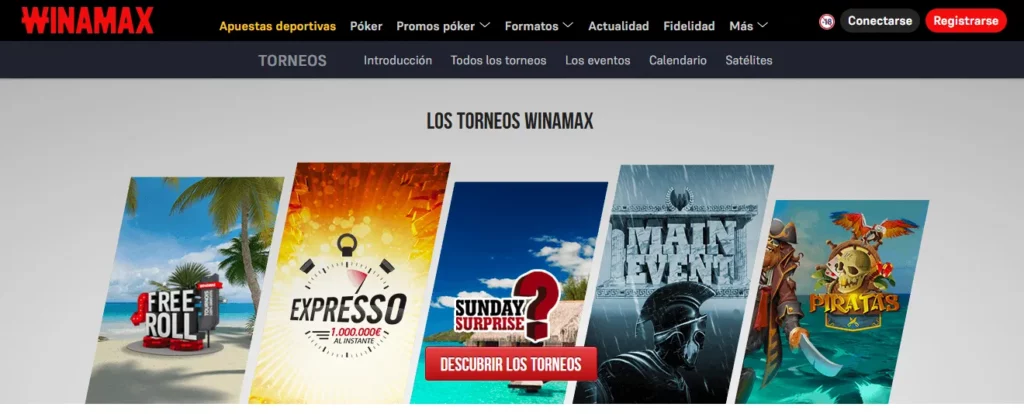 Winamax Torneos póker online