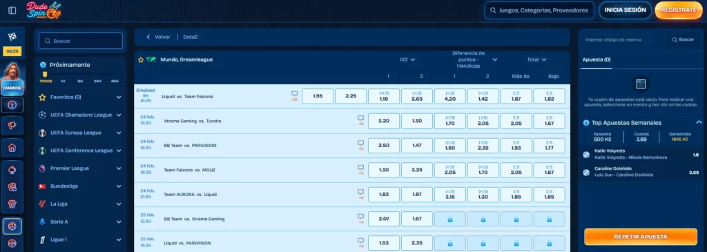 Apuestas de eSports Dudespin  Casino