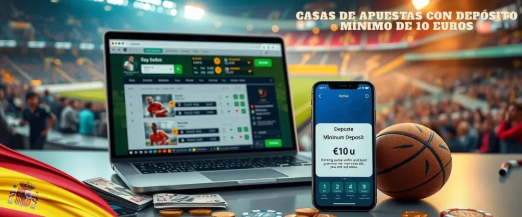 Casas de apuestas en España con depósito mínimo de 10 euros