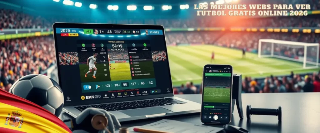 Comparativa mejores webs para ver fútbol gratis online