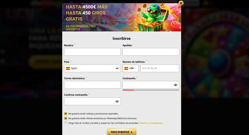Proceso de Registro