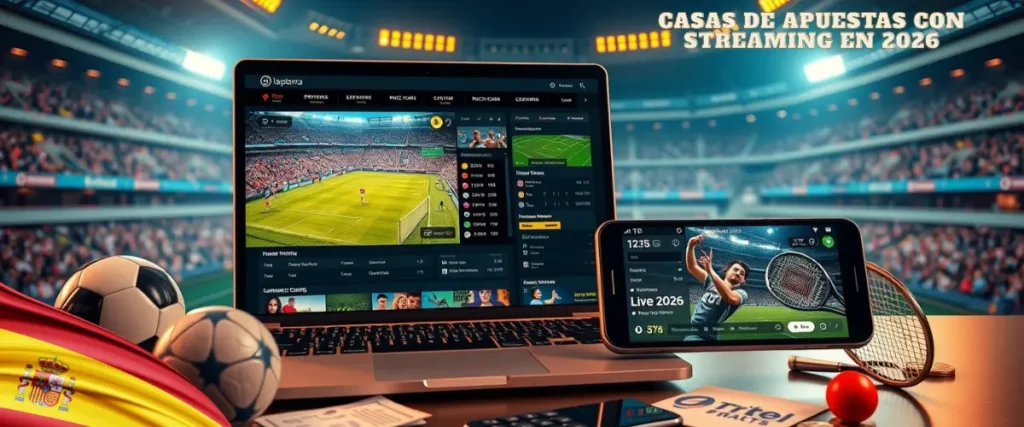 Requisitos y oferta de streaming en casas de apuestas de España