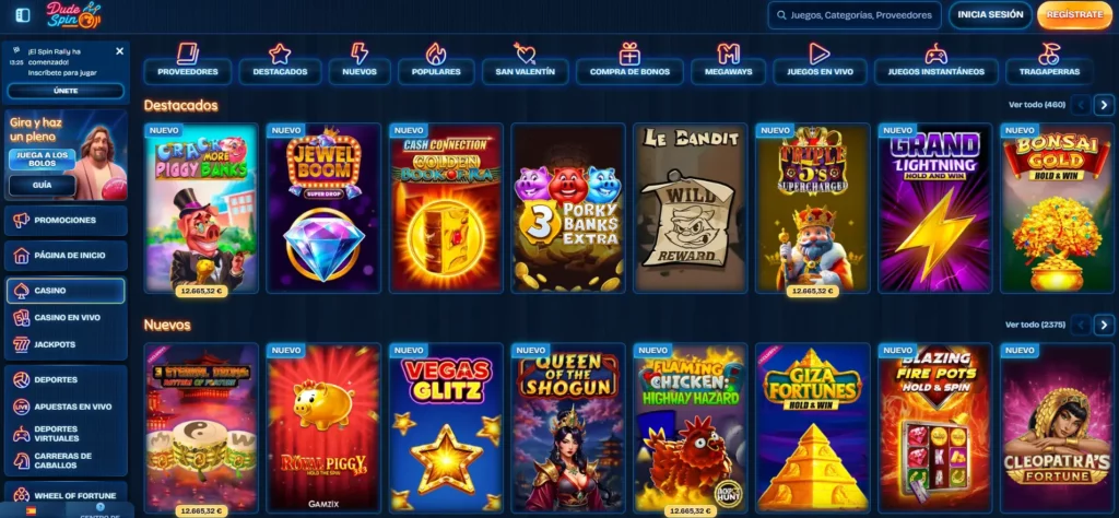 Casino y tragamonedas Dudespin 