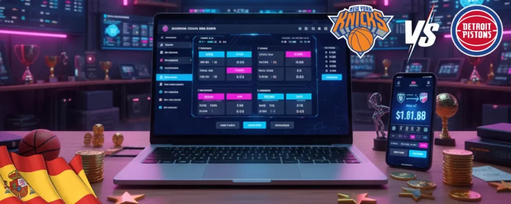 apuestas de baloncesto Knicks vs Pistons