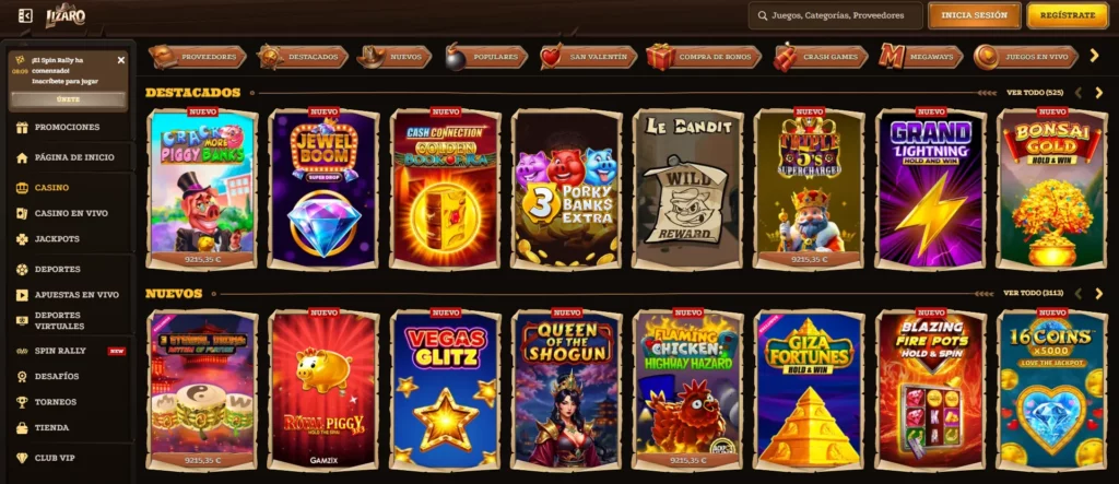 Juegos Lizaro Casino Tragaperras