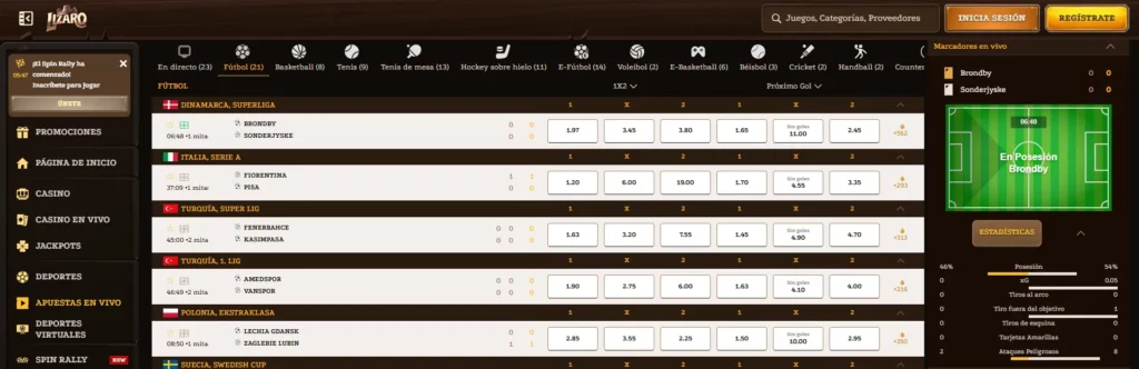 Lizaro Apuestas Deportivas en Vivo