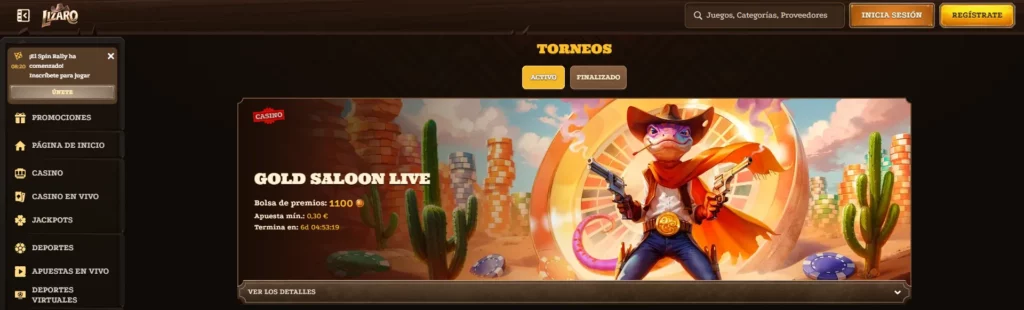 Lizaro Casino Torneos