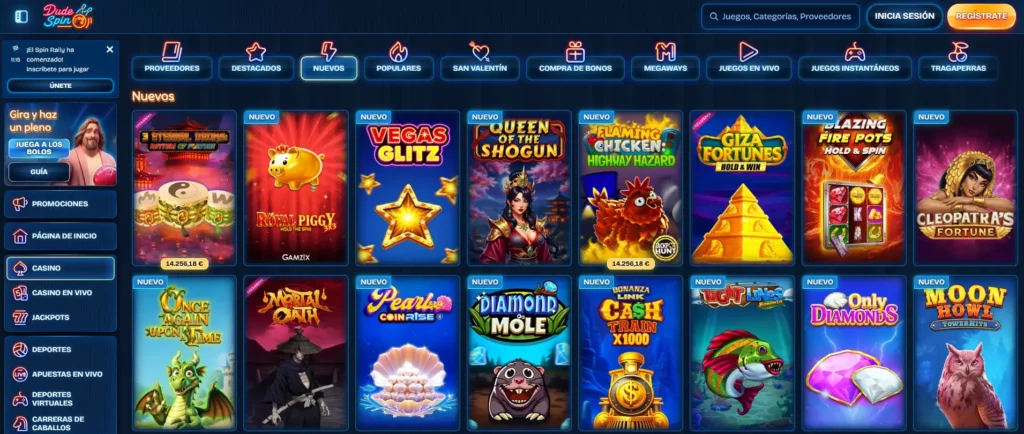 Nuevos juegos de casino Dudespin