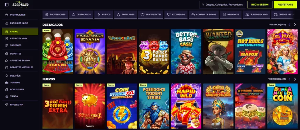 Juegos Sportuna Casino Tragamonedas