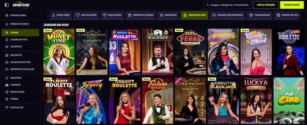Sportuna Juegos Shows en Vivo