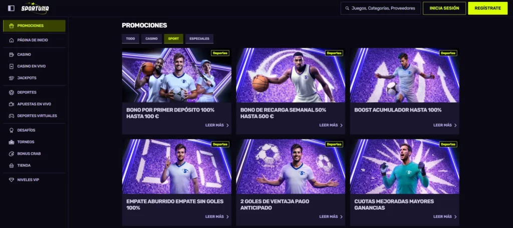 Bonos Deportivos de Sportuna