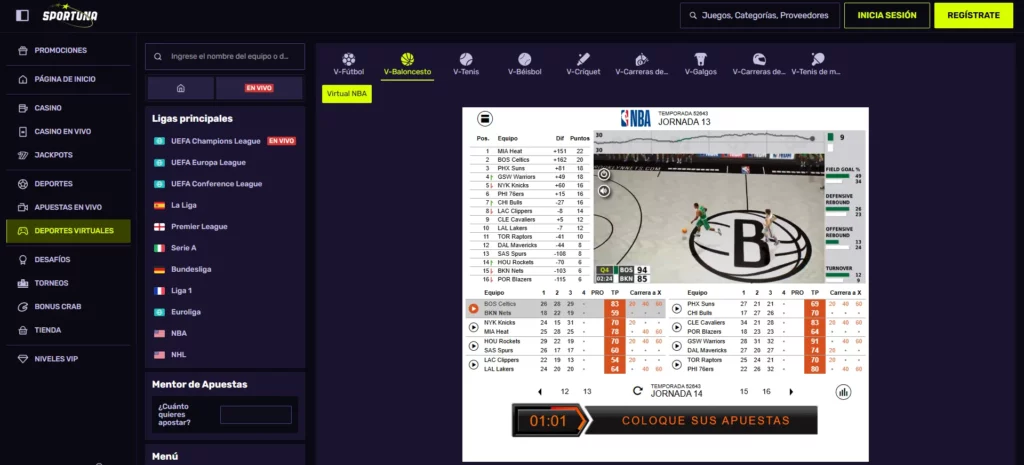 Sportuna Apuestas Deportes Virtuales