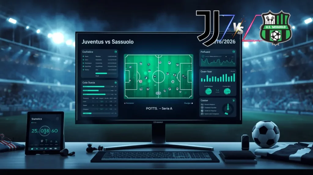 Información del partido Juventus vs Sassuolo