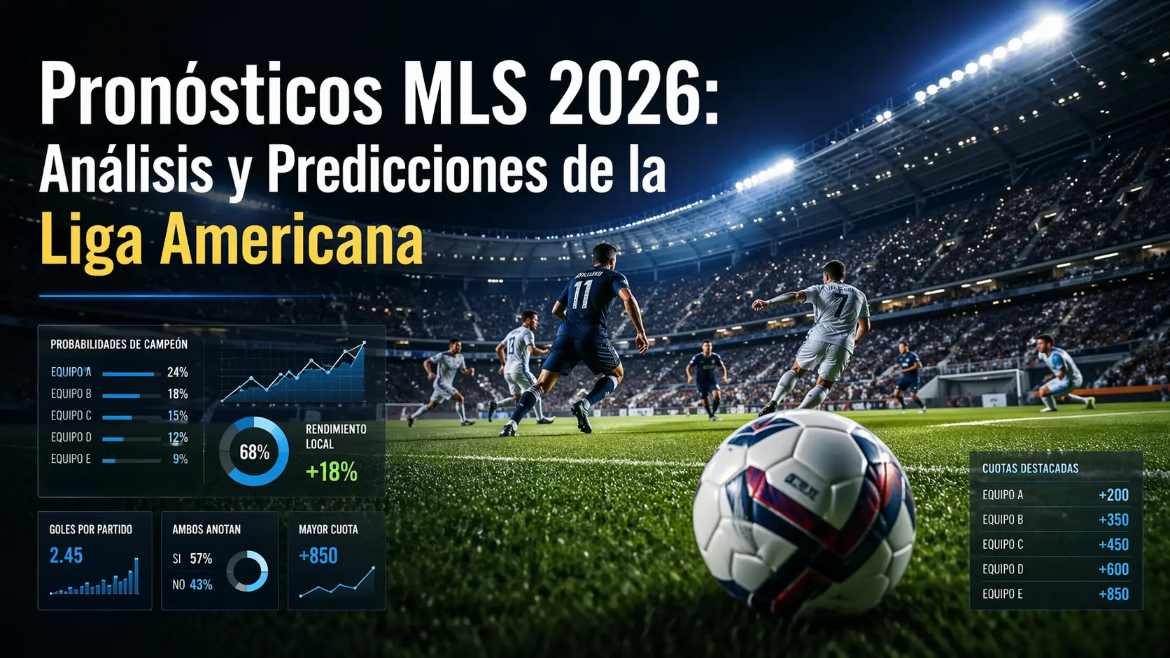 Predicciones y pronósticos de fútbol para la MLS 2026.