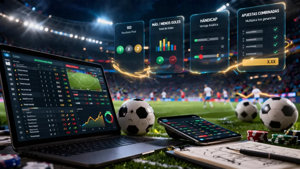 Tipos de apuestas en fútbol