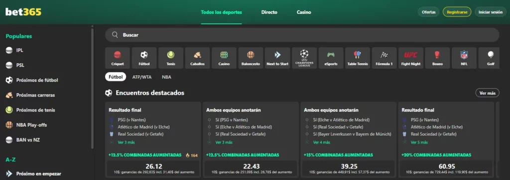 Bet Builder Bet365 apuestas