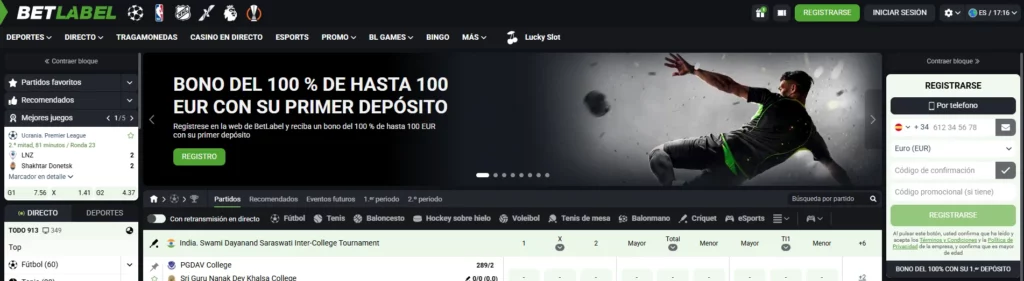 BetLabel Cuotas apuestas deportivas