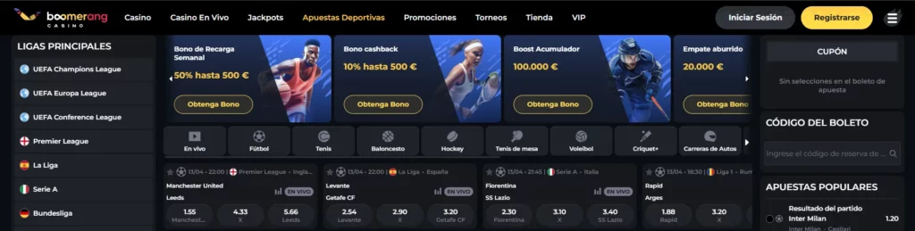 Boomerang Popular fútbol europeo