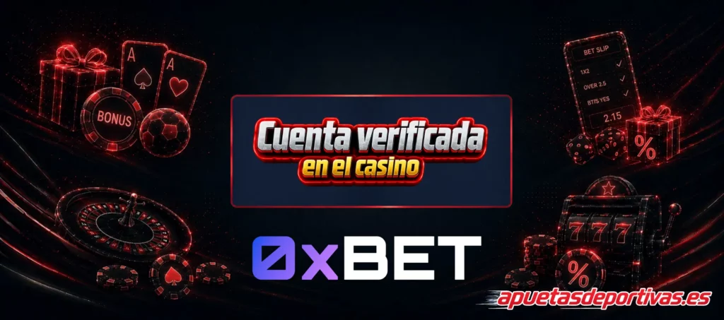 Cuenta verificada en el casino