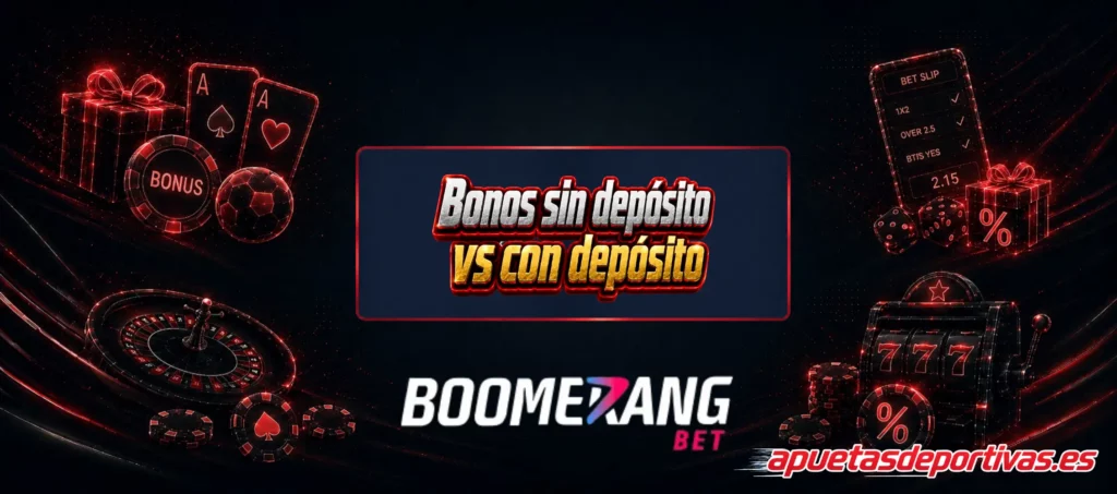 Diferencias entre bonos sin depósito y bonos con depósito