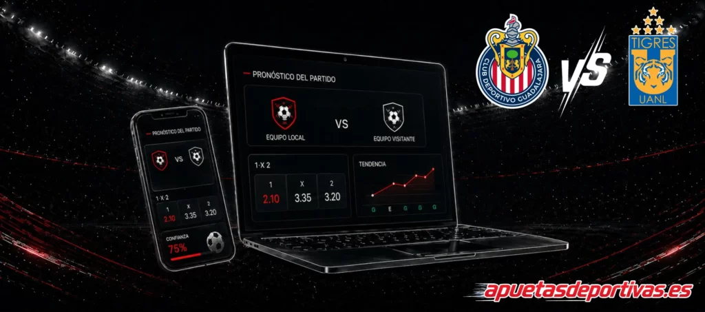 Pronósticos detallados Guadalajara Chivas vs Tigres UANL