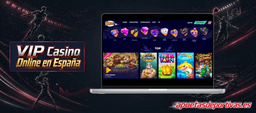 Juegos más populares en VIP slots casino