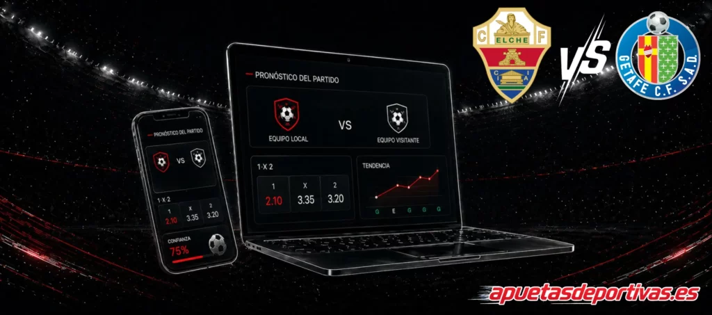 Pronósticos detallados Elche vs Getafe