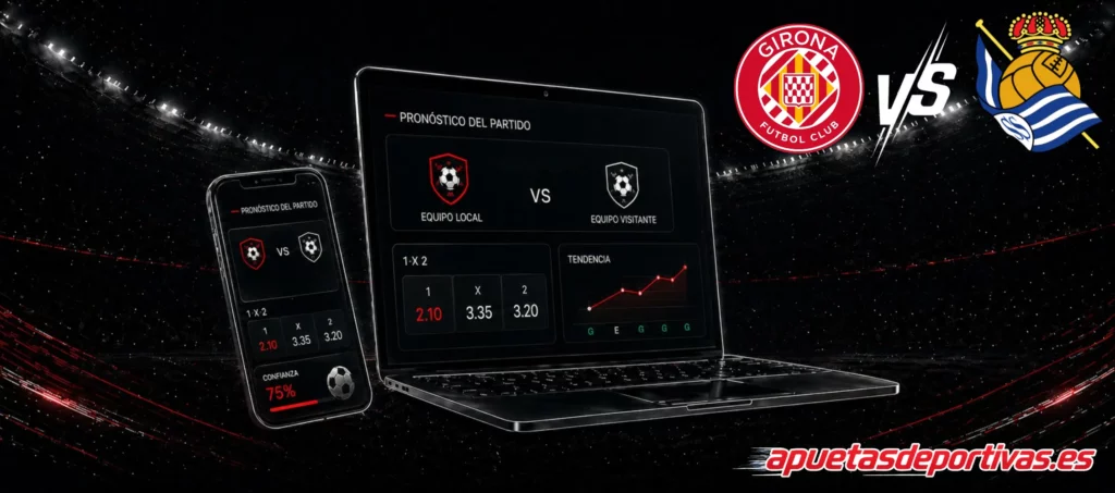 Pronósticos detallados Girona vs Real Sociedad