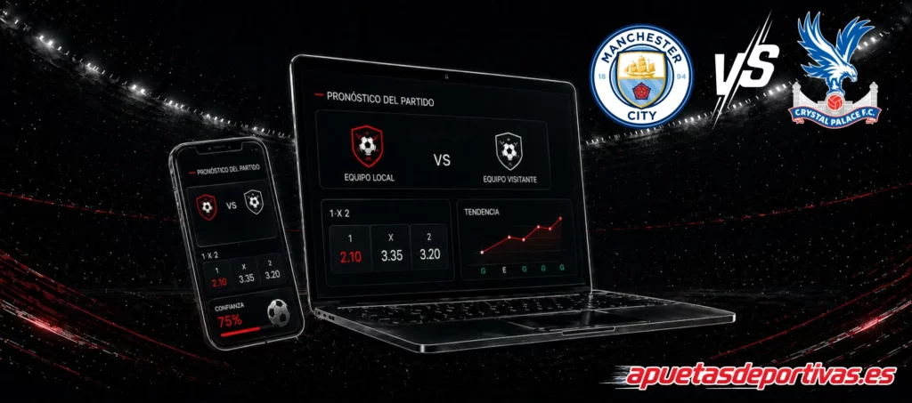 Pronósticos detallados Manchester City vs Crystal Palace