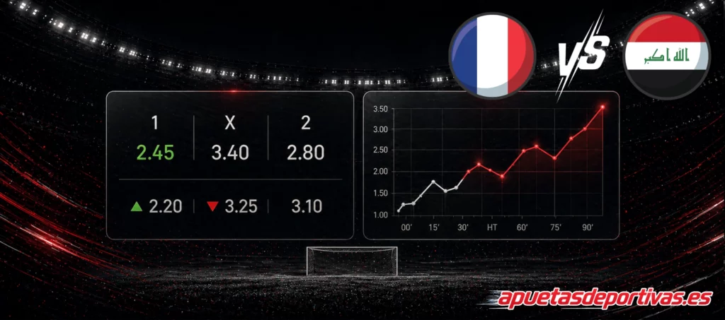 Pronósticos detallados Francia vs Irak
