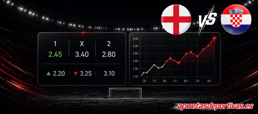Pronósticos detallados Inglaterra vs Croacia