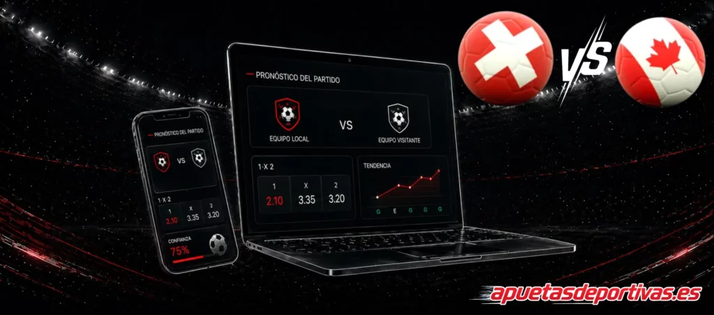 Pronósticos detallados Suiza vs Canadá