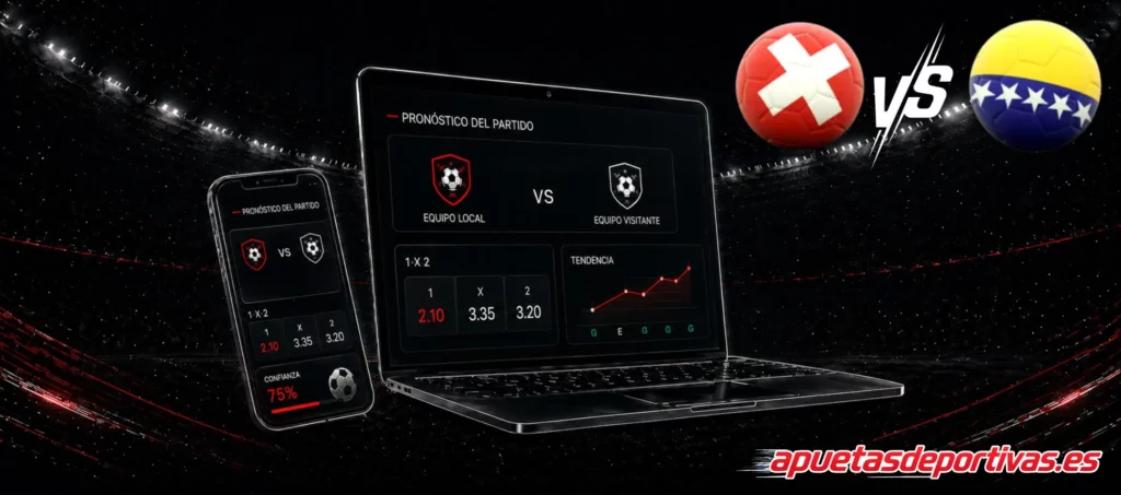 Pronósticos detallados Suiza vs Bosnia y Herzegovina