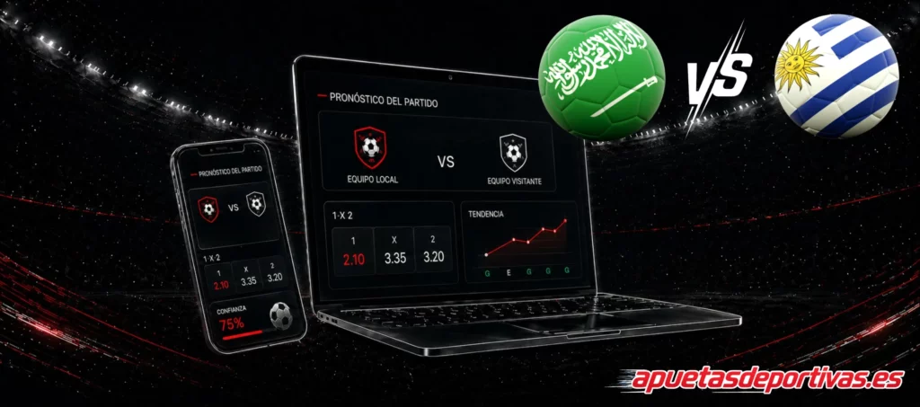 predicciones Arabia Saudí vs Uruguay