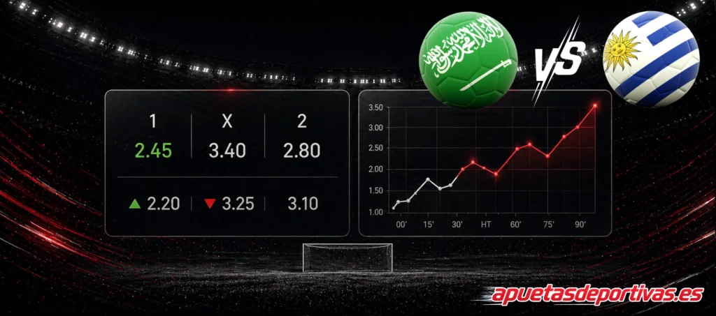 pronóstico del partido Arabia Saudí Uruguay
