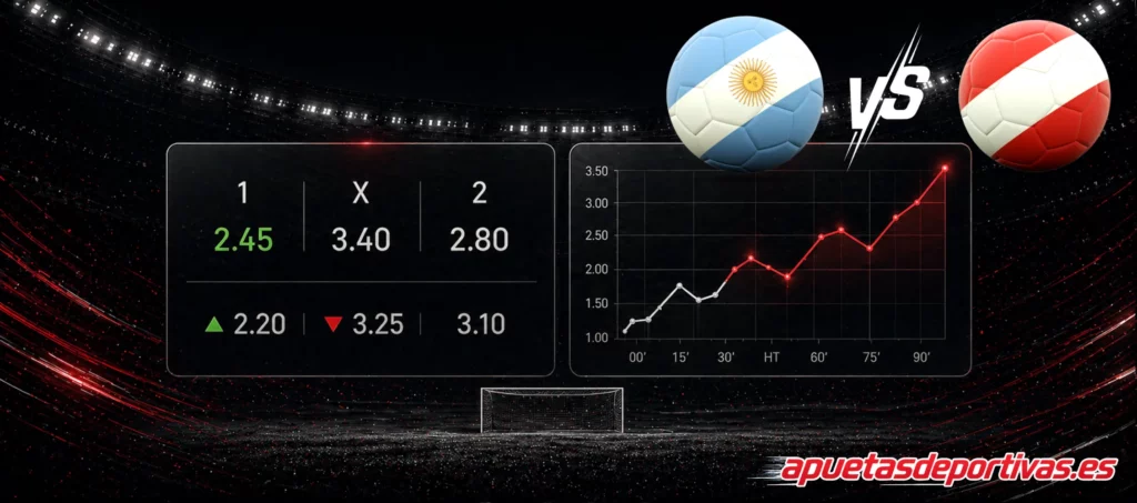 pronóstico del partido Argentina Austria