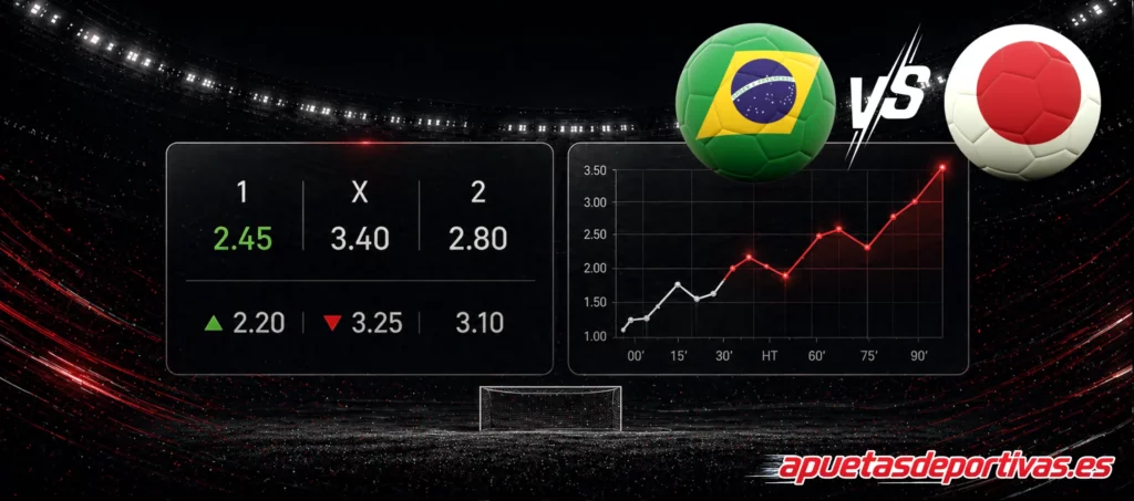 pronóstico del partido Brasile Giappone