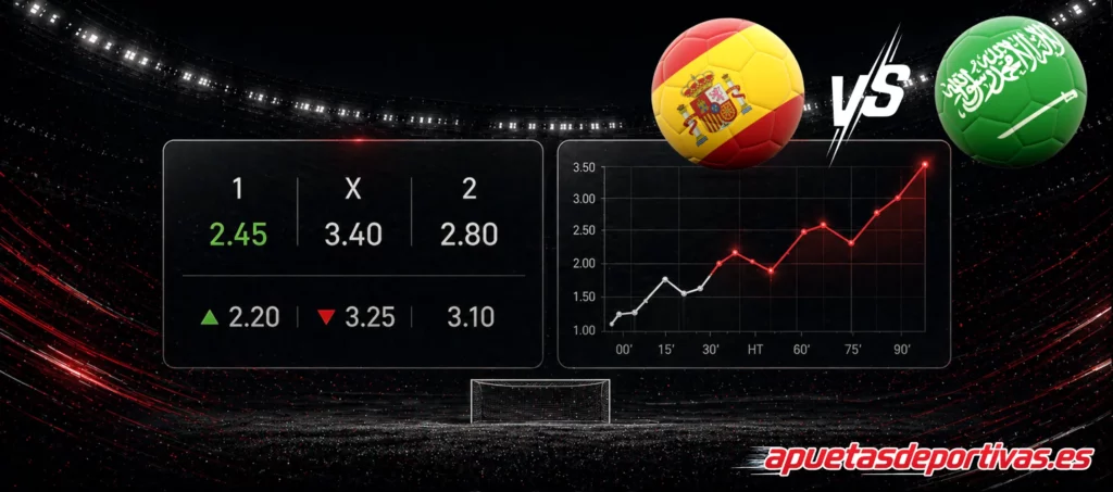 pronóstico del partido España Arabia Saudí